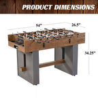 Urban Collection 54 In. 3-In-1 Combination Game Table with Air Powered Hockey, Foosball and Table Tennis