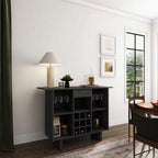 Modern Wine Cabinet Coffee Bar Cabinet with Wine Rack and Drawers