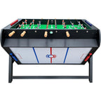 Triplex 55″ Telescopic Rods 3-In-1 Swivel Multi Game Table – Foosball, Pool/Billiards & Air Hockey