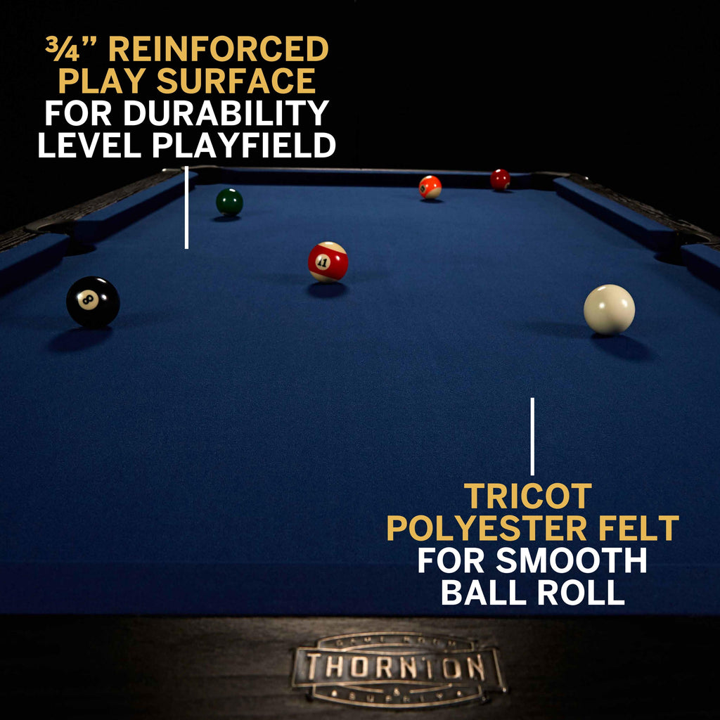 7 Ft Arcade Billiard Table with Pool Ball and Cue Stick Set (84 in X 48 In)