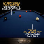 7 Ft Arcade Billiard Table with Pool Ball and Cue Stick Set (84 in X 48 In)