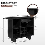 Modern Wine Cabinet Coffee Bar Cabinet with Wine Rack and Drawers