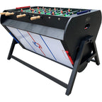 Triplex 55″ Telescopic Rods 3-In-1 Swivel Multi Game Table – Foosball, Pool/Billiards & Air Hockey