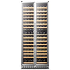 32 Inch 255 Bottle Dual Zone Compressor Freestanding Wine Refrigerator