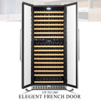 32 Inch 255 Bottle Dual Zone Compressor Freestanding Wine Refrigerator
