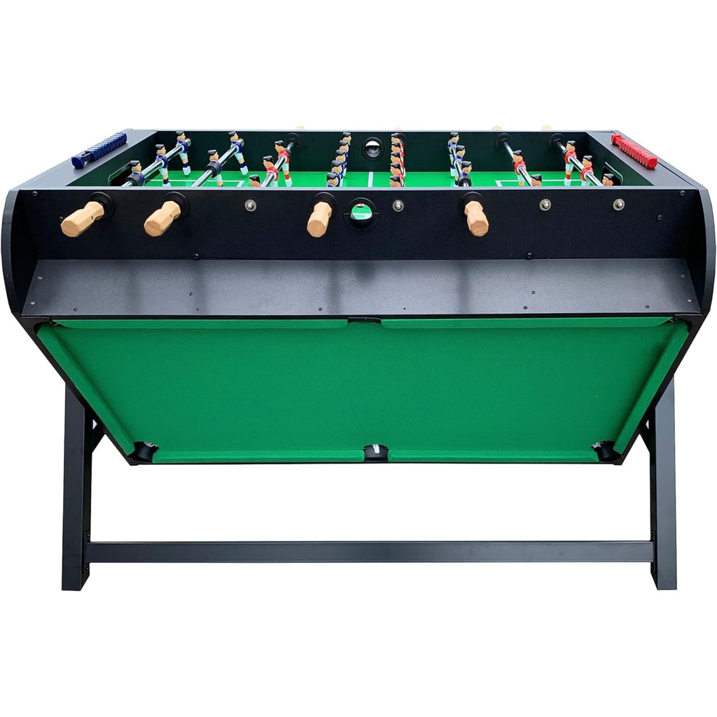 Triplex 55″ Telescopic Rods 3-In-1 Swivel Multi Game Table – Foosball, Pool/Billiards & Air Hockey