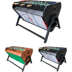 Triplex 55″ Telescopic Rods 3-In-1 Swivel Multi Game Table – Foosball, Pool/Billiards & Air Hockey