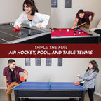Triple Threat 6-Ft 3-In-1 Multi Game Table